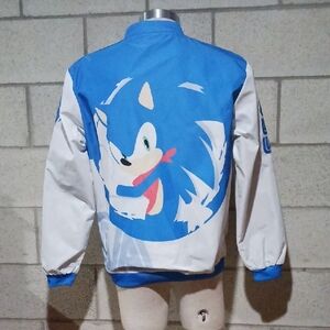 Sonic the Hedgehog Blue And White Fandomaniax Jacket Mens Size Medium